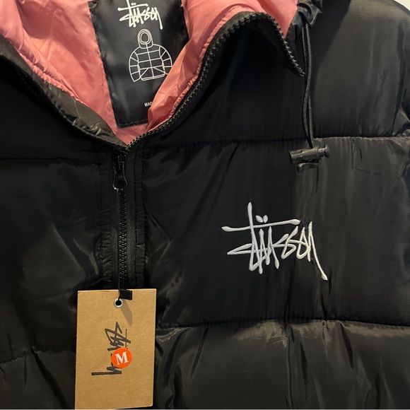 Stussy Micro Ripstop Down Parka Black - Picture 3 of 9